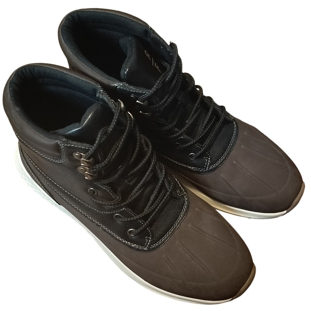 Reserved Footwear New York Black Brown Men's 9.5 Lace-Up‎ Waterproof Boots